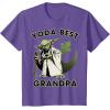 image:imageStar Wars Yoda Best Grandpa Rebel Logo TShirtPurple Heather
