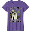 image:imageStar Wars Yoda Best Grandpa Rebel Logo TShirtPurple Heather