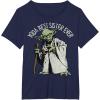 image:imageStar Wars Yoda Best Sister Ever Portrait TShirtNavy Blue