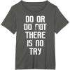 image:imageStar Wars Yoda Do Or Do Not Graphic TShirt TShirtAsphalt Grey