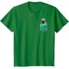 image:imageStar Wars Yoda Faux Pocket Graphic TShirt TShirtKelly Green
