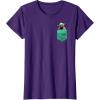 image:imageStar Wars Yoda Faux Pocket Graphic TShirt TShirtPurple