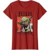 image:imageStar Wars Yoda Jedi Master Retro TShirt TShirtCranberry Red
