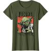 image:imageStar Wars Yoda Jedi Master Retro TShirt TShirtOlive Green