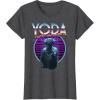 image:imageStar Wars Yoda Jedi Master The Ultimate Retro 80s TShirt TShirtDark Heather Grey