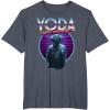 image:imageStar Wars Yoda Jedi Master The Ultimate Retro 80s TShirt TShirtHeather Blue