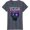 image:imageStar Wars Yoda Jedi Master The Ultimate Retro 80s TShirt TShirtHeather Blue