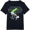 image:imageStar Wars Yoda Lightsaber Logo TShirtBlack