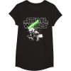 image:imageStar Wars Yoda Lightsaber Logo TShirtBlack