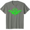 image:imageStar Wars Yoda Neon Tonal Green Oozing Face Drip TShirt TShirtOlive Heather