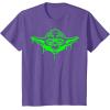 image:imageStar Wars Yoda Neon Tonal Green Oozing Face Drip TShirt TShirtPurple Heather