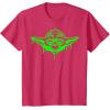 image:imageStar Wars Yoda Neon Tonal Green Oozing Face Drip TShirt TShirtRed Heather