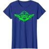 image:imageStar Wars Yoda Neon Tonal Green Oozing Face Drip TShirt TShirtRoyal Blue