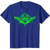 image:imageStar Wars Yoda Neon Tonal Green Oozing Face Drip TShirt TShirtRoyal Blue