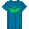 image:imageStar Wars Yoda Neon Tonal Green Oozing Face Drip TShirt TShirtSapphire Blue