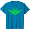 image:imageStar Wars Yoda Neon Tonal Green Oozing Face Drip TShirt TShirtSapphire Blue