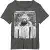 image:imageStar Wars Yoda Poster Words Of Wisdom Graphic TShirtAsphalt Grey