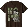 image:imageStar Wars Yoda Real The Struggle Is Graphic TShirt TShirtBrown