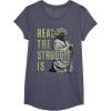 image:imageStar Wars Yoda Real The Struggle Is Graphic TShirt TShirtHeather Blue