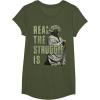 image:imageStar Wars Yoda Real The Struggle Is Graphic TShirt TShirtOlive Green