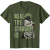 image:imageStar Wars Yoda Real The Struggle Is Graphic TShirt TShirtOlive Green