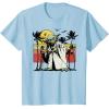 image:imageStar Wars Yoda Retro Striped Vintage Sunset Beach TShirt TShirtBaby Blue