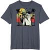 image:imageStar Wars Yoda Retro Striped Vintage Sunset Beach TShirt TShirtHeather Blue