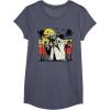 image:imageStar Wars Yoda Retro Striped Vintage Sunset Beach TShirt TShirtHeather Blue