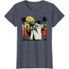 image:imageStar Wars Yoda Retro Striped Vintage Sunset Beach TShirt TShirtHeather Blue
