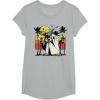 image:imageStar Wars Yoda Retro Striped Vintage Sunset Beach TShirt TShirtHeather Grey