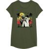 image:imageStar Wars Yoda Retro Striped Vintage Sunset Beach TShirt TShirtOlive Green