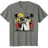 image:imageStar Wars Yoda Retro Striped Vintage Sunset Beach TShirt TShirtOlive Heather