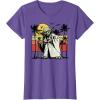 image:imageStar Wars Yoda Retro Striped Vintage Sunset Beach TShirt TShirtPurple Heather