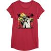image:imageStar Wars Yoda Retro Striped Vintage Sunset Beach TShirt TShirtRed Heather