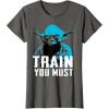 image:imageStar Wars Yoda Small You are Train You Must Graphic TShirt TShirtAsphalt Grey