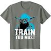 image:imageStar Wars Yoda Small You are Train You Must Graphic TShirt TShirtOlive Heather