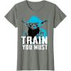 image:imageStar Wars Yoda Small You are Train You Must Graphic TShirt TShirtOlive Heather