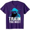image:imageStar Wars Yoda Small You are Train You Must Graphic TShirt TShirtPurple