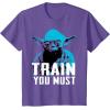 image:imageStar Wars Yoda Small You are Train You Must Graphic TShirt TShirtPurple Heather