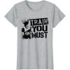 image:imageStar Wars Yoda Train You Must Active Graphic TShirt TShirtHeather Grey