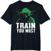 image:imageStar Wars Yoda Train You Must Green Graphic TShirt TShirtBlack