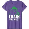 image:imageStar Wars Yoda Train You Must Green Graphic TShirt TShirtPurple Heather