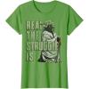 image:imageWomens Star Wars Yoda Looks Up While Down Strugglin He Is TShirt XL BlackGrass Green