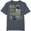 image:imageWomens Star Wars Yoda Looks Up While Down Strugglin He Is TShirt XL BlackHeather Blue