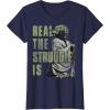 image:imageWomens Star Wars Yoda Looks Up While Down Strugglin He Is TShirt XL BlackNavy Blue