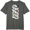 image:imageStar Wars Logo Darth Vader Yoda Kawaii Characters TShirt TShirtAsphalt Grey