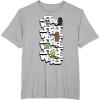 image:imageStar Wars Logo Darth Vader Yoda Kawaii Characters TShirt TShirtHeather Grey
