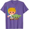 image:imageStar Wars Luke Yoda Cute Cartoon Jedi In Training TShirt TShirtPurple Heather