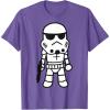 image:imageStar Wars Stormtrooper Cute Cartoon Style Graphic TShirt TShirtPurple Heather