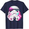 image:imageStar Wars Stormtrooper GeometricPrism Helmet Graphic TShirt TShirtNavy Blue